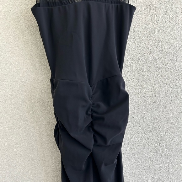 Chiara Boni Black Lace Illusion Gown - Size 38 (US 2) - Picture 6 of 10